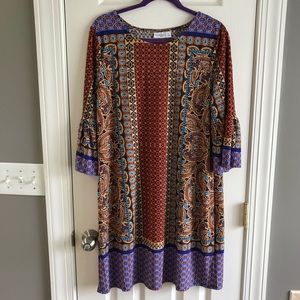Kim Rogers Tunic Dress Petite Medium NWOT